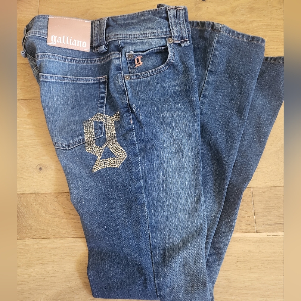 Galliano straight leg jeans